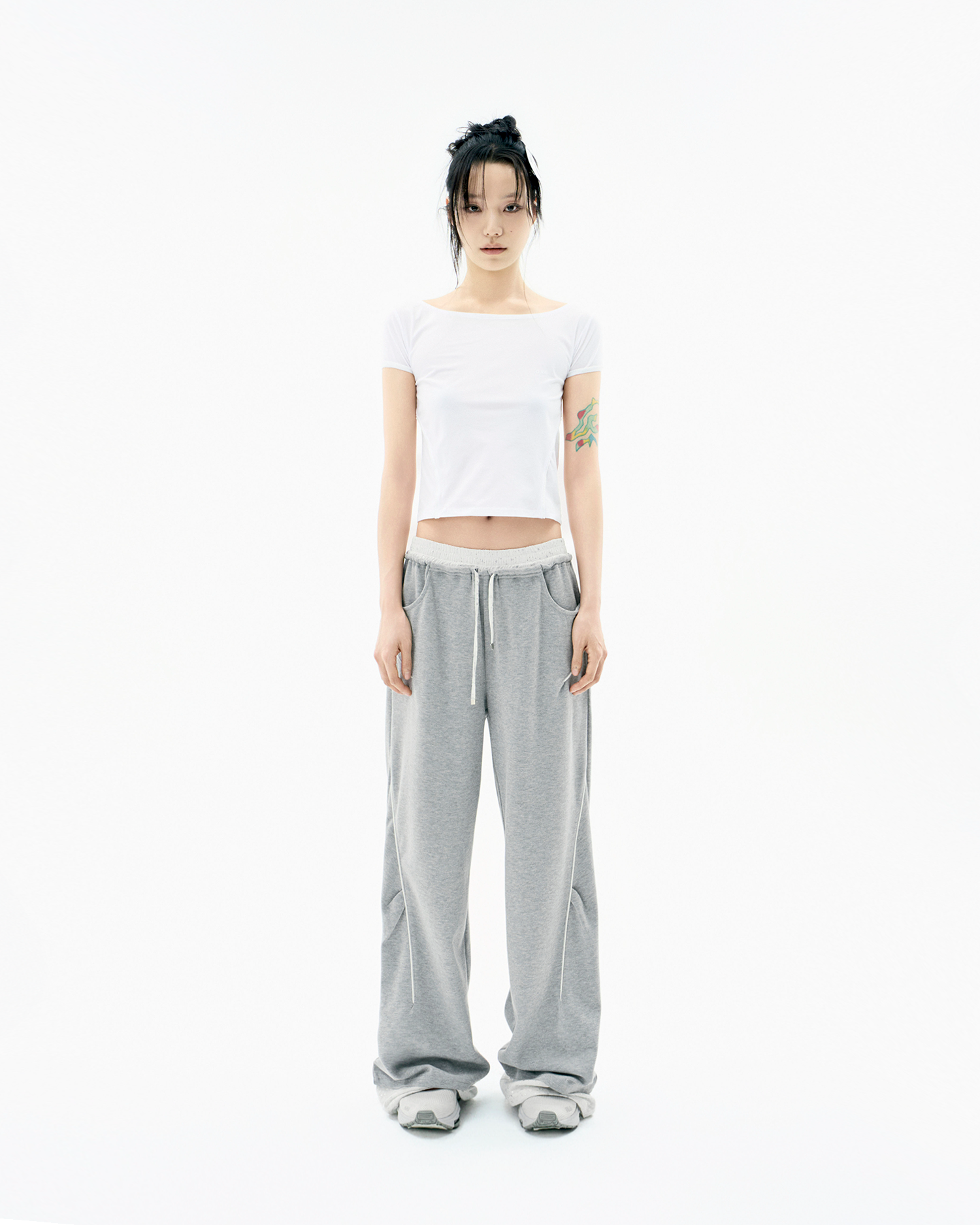 【OJOS】25SS★ Lace Trimming T-shirt OJOS Lace Trimming T-shirt