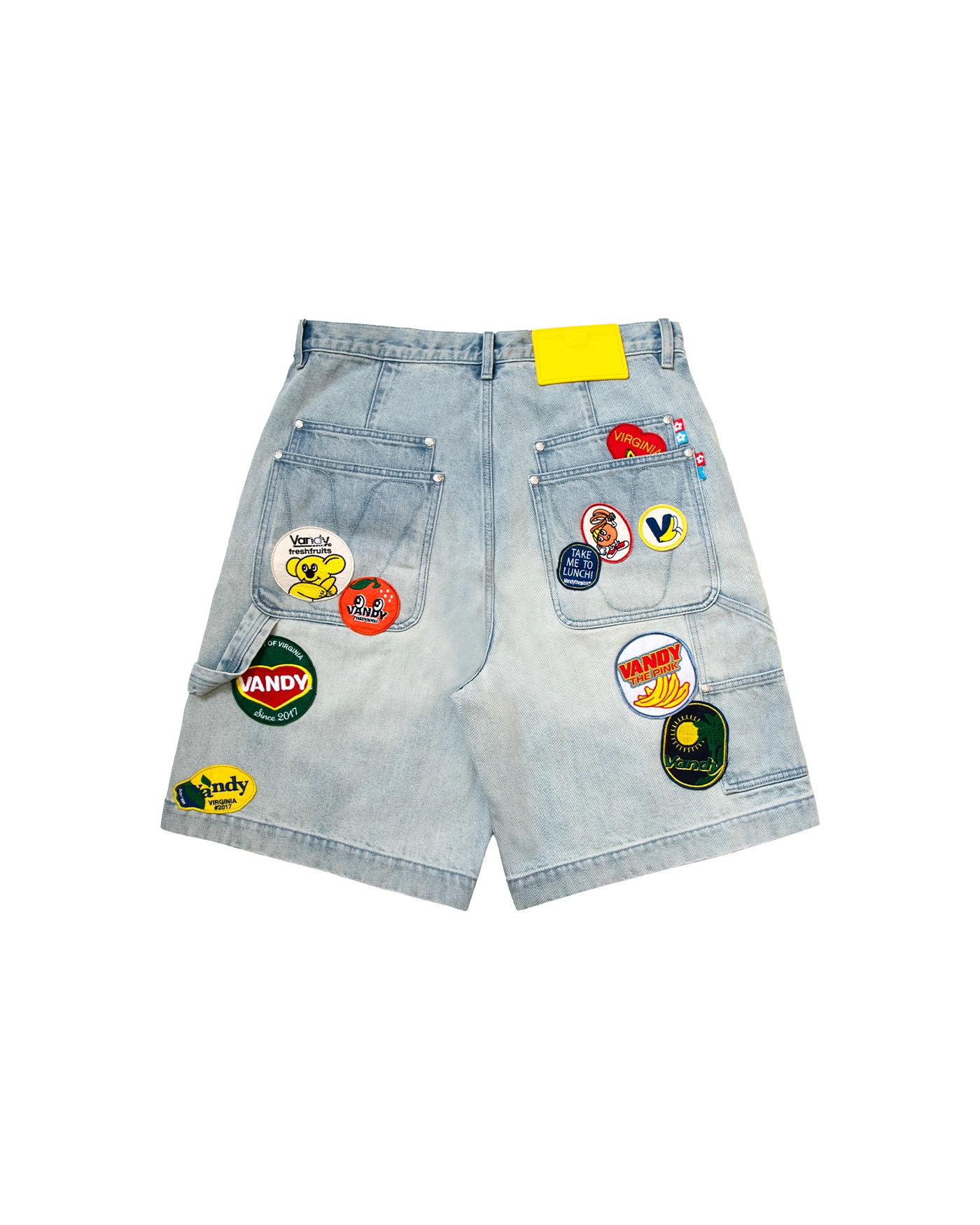 Short En Denim Patchwork Femme Revice LA - Taille 28, Bords Bruts, Effet Vieilli - Neuf Sans étiquettes