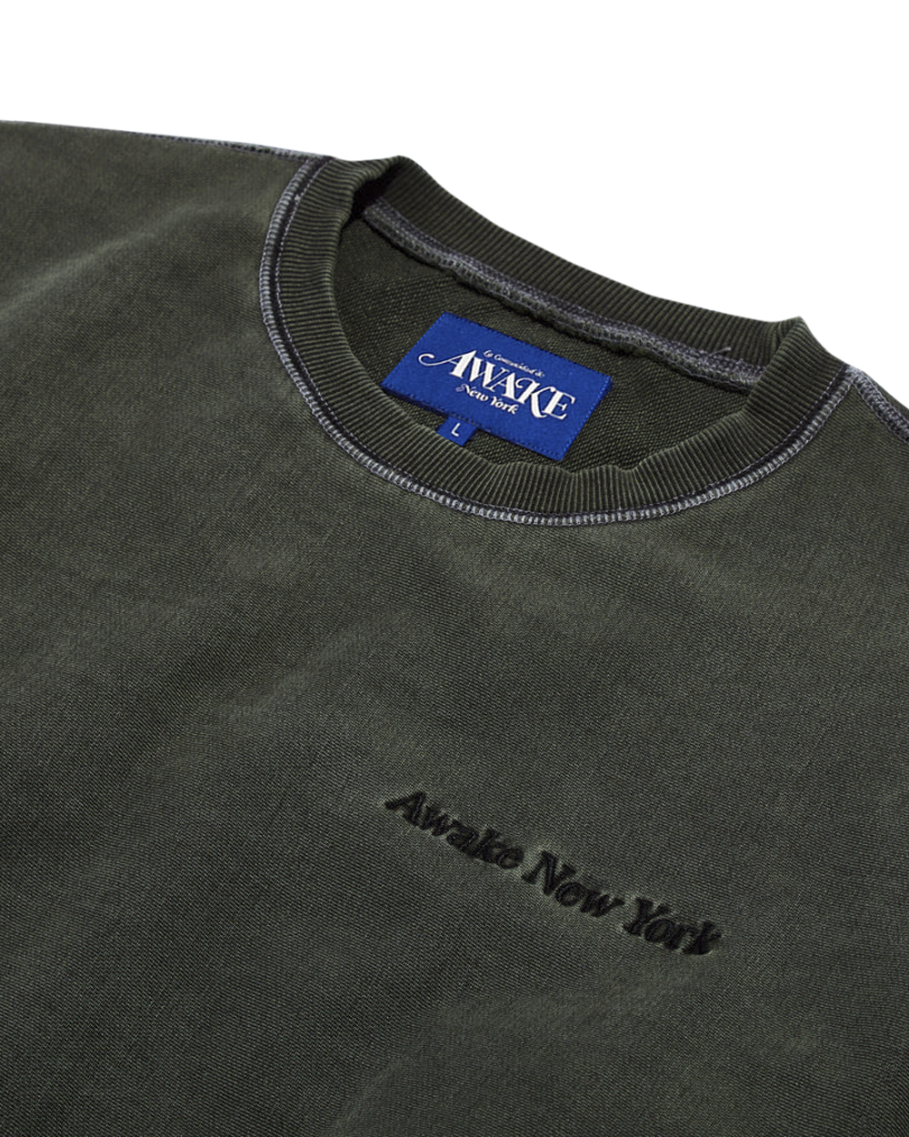 ★人気★【AWAKE NY】★PIGMENT DYED EMBROIDERED CREWNEC.K★ 112_U32428CN01_BLACK_004_1024x